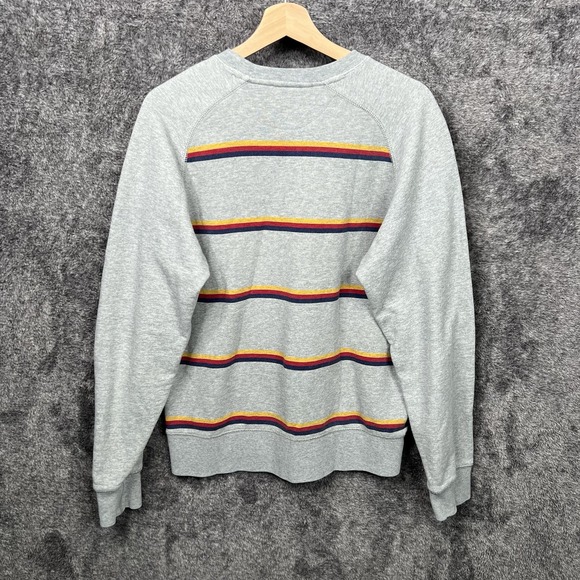 Nike Golf Striped French Terry Fleece Crew Neck Sweatshirt Men's Size Medium - Picture 8 of 11